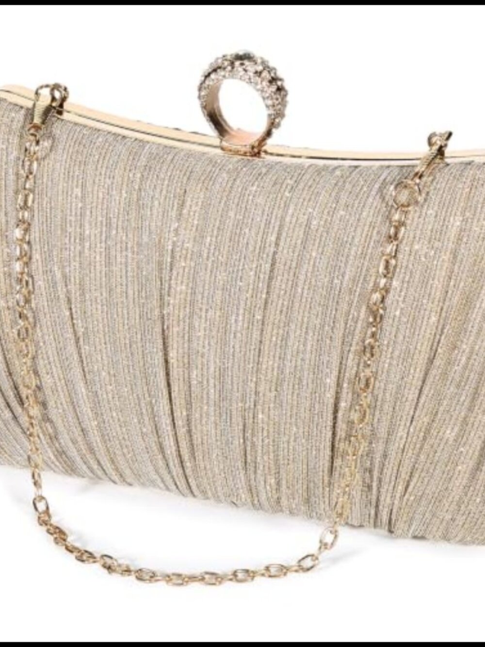 Tanpell Glitter Rhinestone Clutch Evening Bag Wristlet Crossbody
